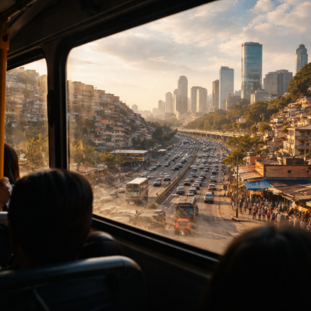 A cidade que só existe no caminho