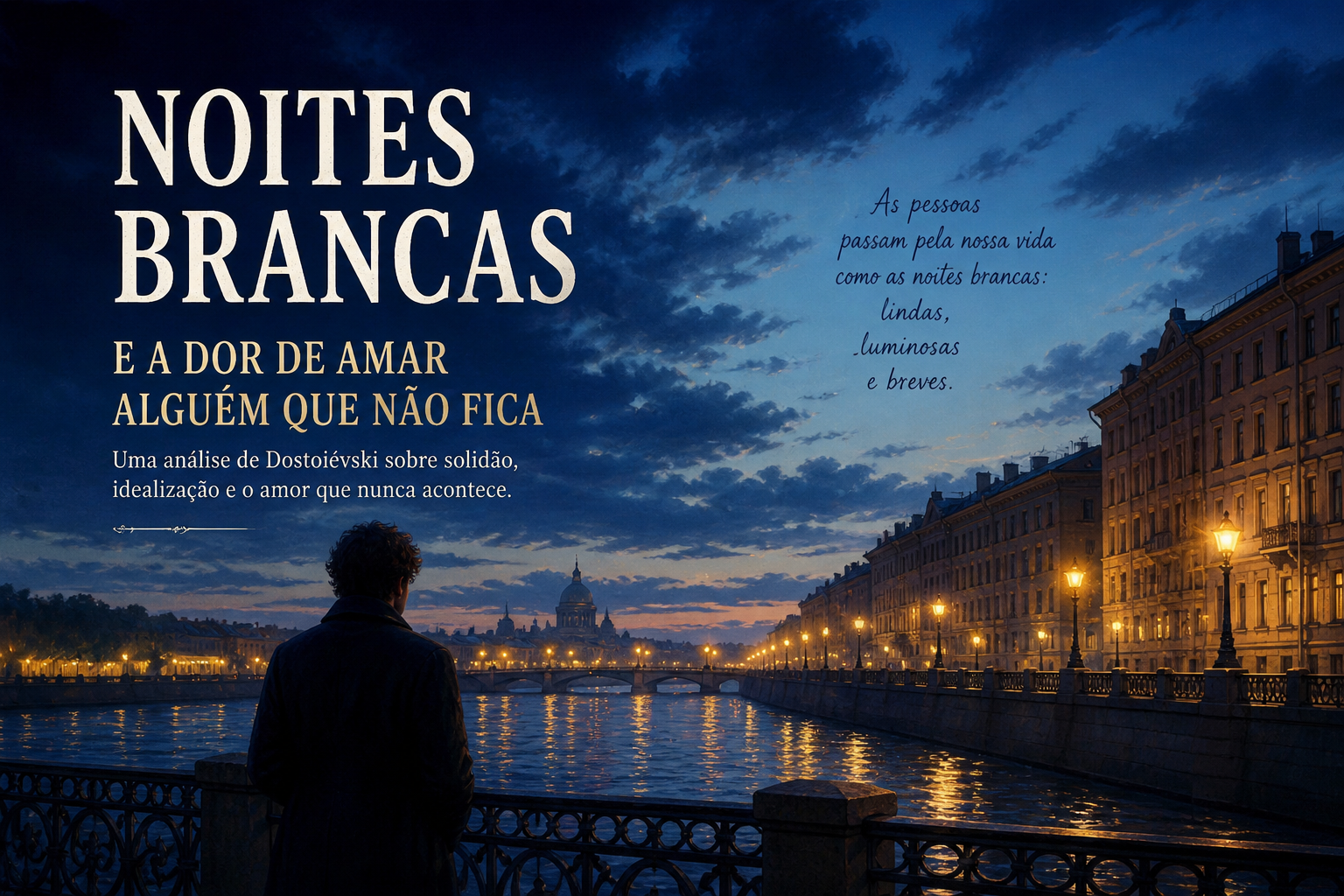 Noites brancas e a solidão de quem ama mais a ideia do amor