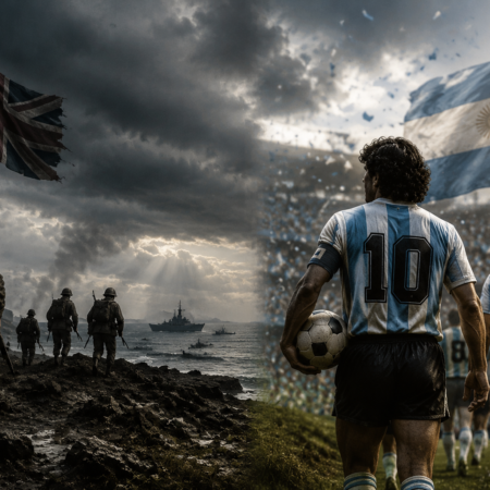 Quando uma guerra de 74 dias atravessa quarenta anos de futebol